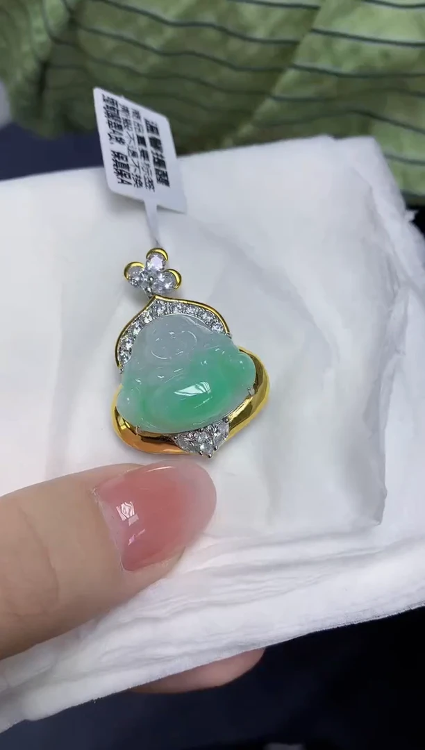 颈饰未镶嵌翡翠天然缅甸翡翠A货多样性发一件