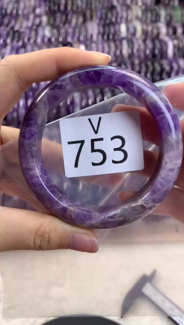 【闪购商品】水晶水晶手镯V未镶嵌753-58