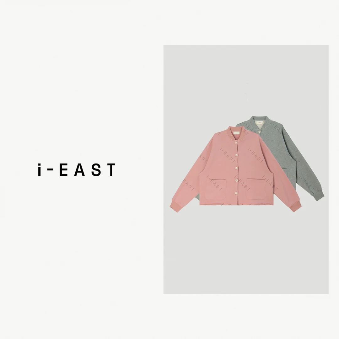 i-EAST 韩女博主~极简慵懒感双口袋卫衣外套-5C SY0894