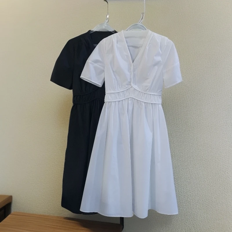 09289 两色半袖连衣裙