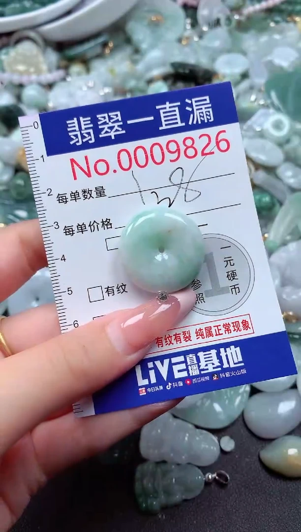 翡翠未镶嵌吊坠(不含链)9826