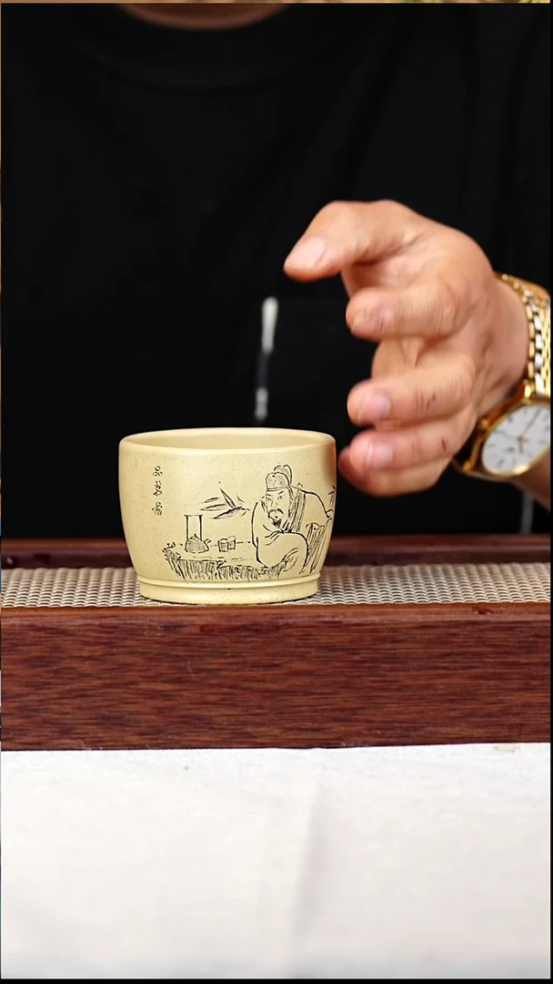 茶杯紫砂本绿将军杯150CC-058