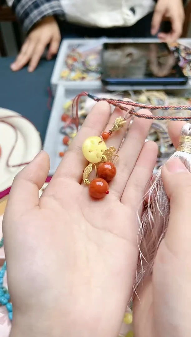 【闪购商品】蜜蜡裸石未镶嵌蜜蜡多宝配饰*1 YX