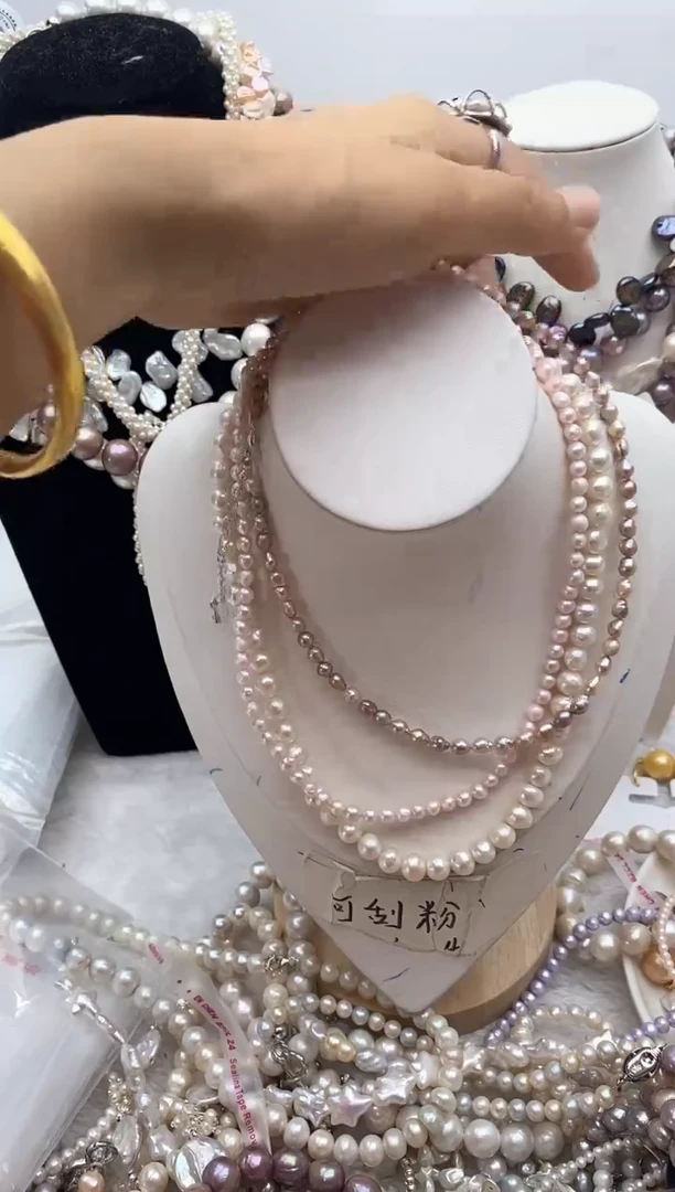 淡水珍珠钛钢颈饰151