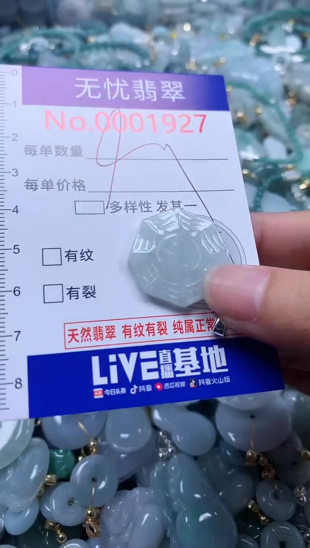 翡翠未镶嵌吊坠(不含链)1927