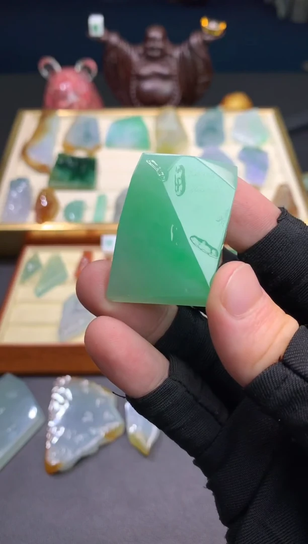 未镶嵌定制翡翠博****店天然翡翠裸石（包工）