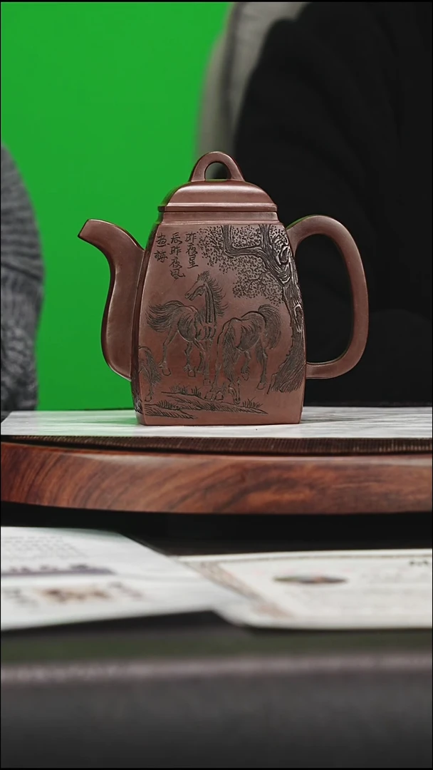 宜兴原矿高端紫砂 紫泥400cc