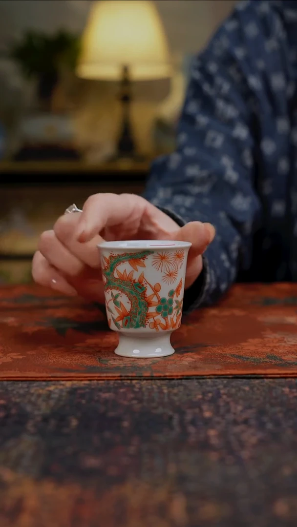 杯景德镇陶瓷杯碗柴烧多人