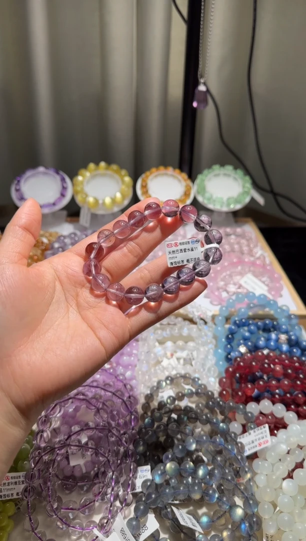 【闪购商品】水晶手链未镶嵌紫水晶11mm+