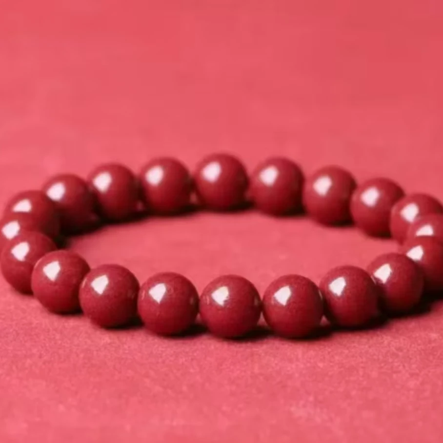 【王总严选】新年推荐正品砂红色卡10mm手串-男女通用款