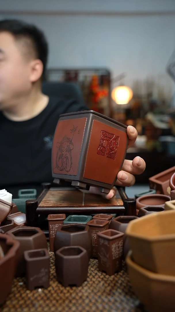 紫砂花盆辉*長木軒精品紫砂