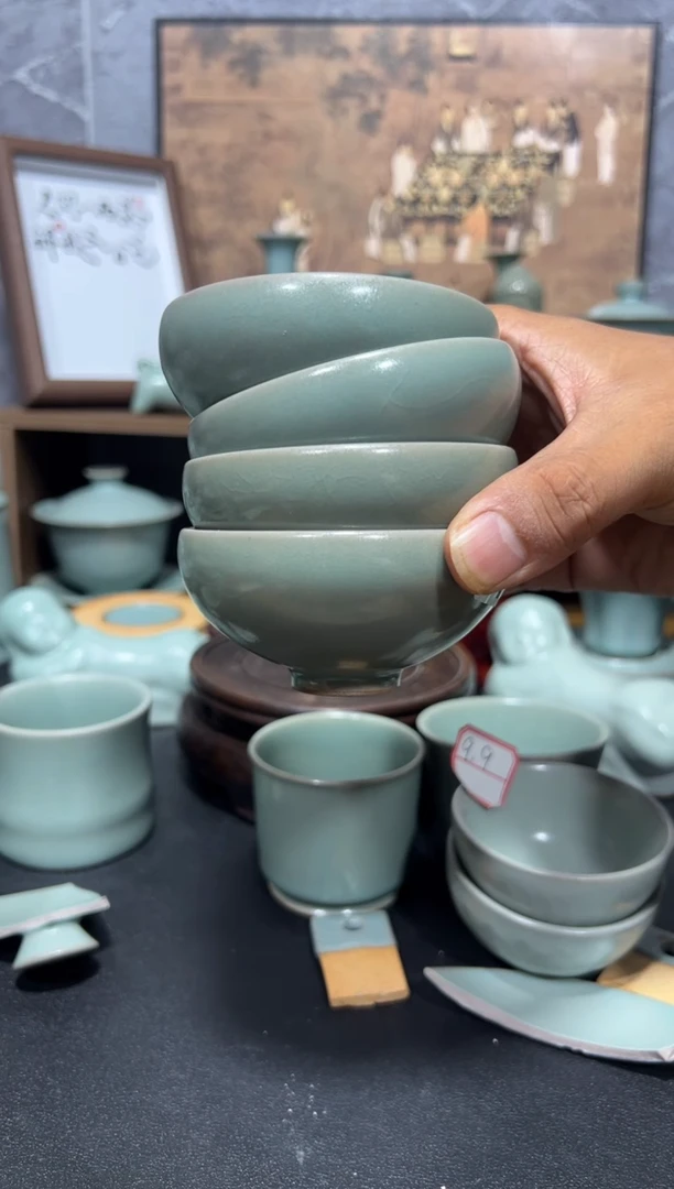 杯子芳**茶汝州原产地原矿釉汝瓷