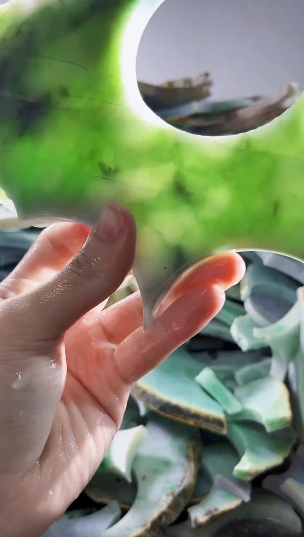 裸石翡翠缅甸翡翠A货文5111