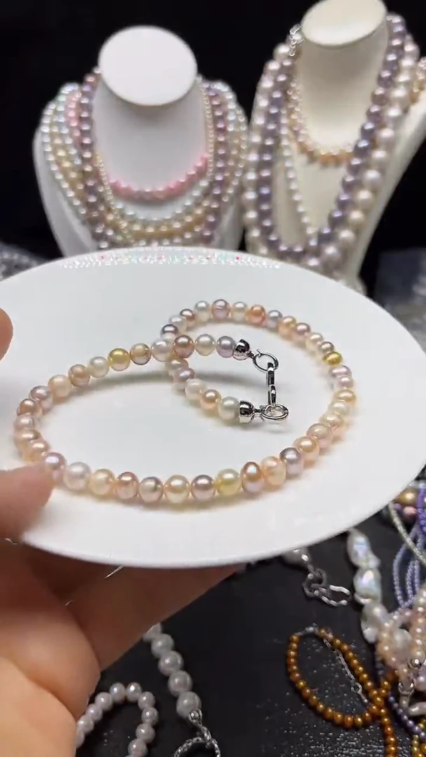 淡水珍珠未镶嵌颈饰多人