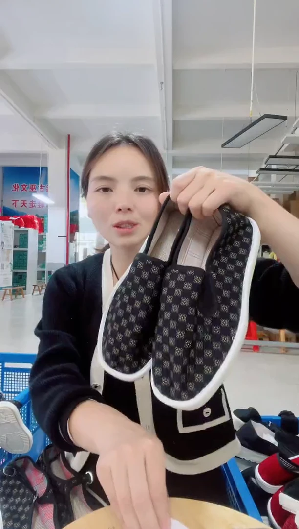 闪购黑格子松紧棉麻40码75号