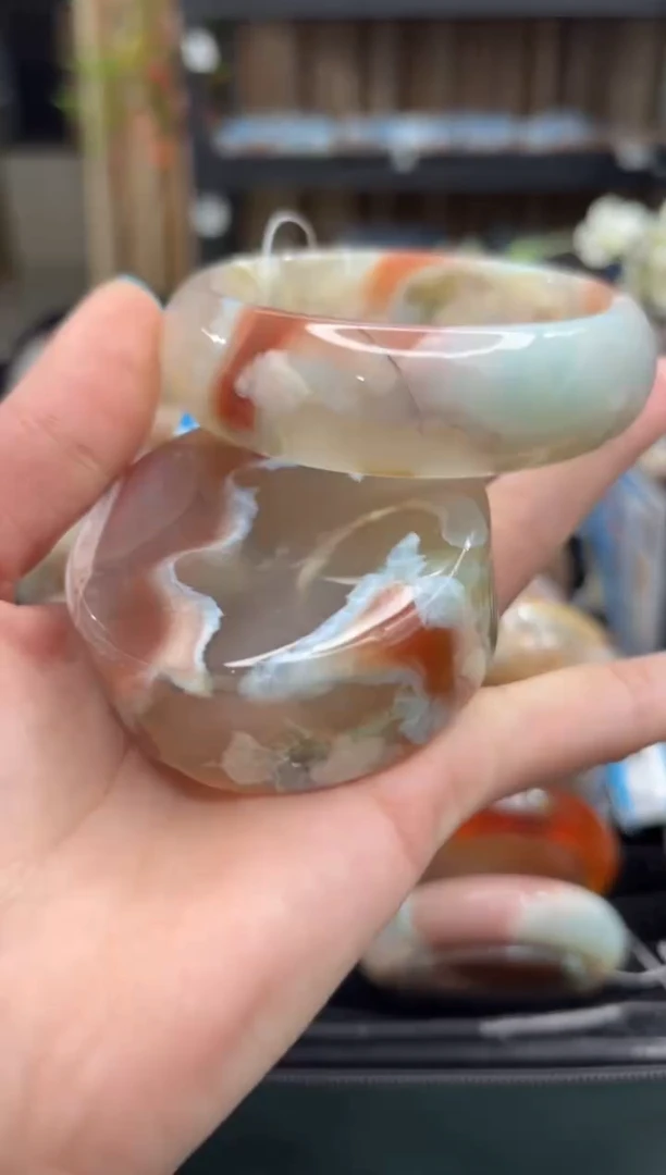 未镶嵌手镯石英质玉14(57圈赠送镯心)