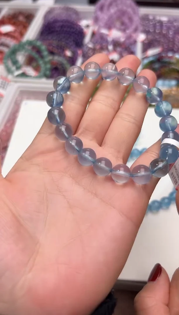 【闪购商品】海蓝宝石手链未镶嵌海南宝9m+