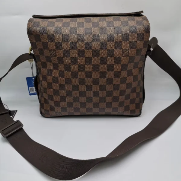 95新 LouisVuitton/路易威登 97新17478 LV棕色棋盘格豆腐包单肩