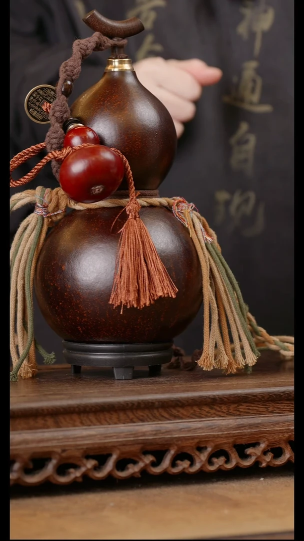 225号精品天然大漆酒葫芦一物一拍~