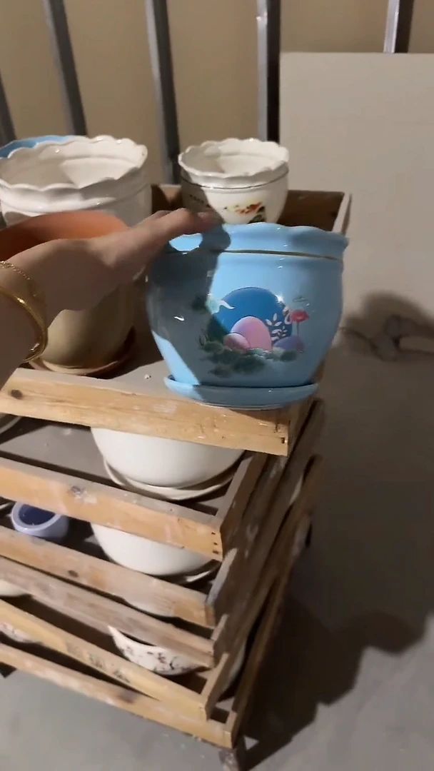 高温陶瓷花盆+E50