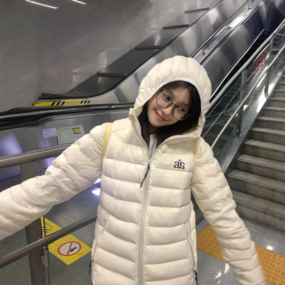Archivum特氟龙三防连帽羽绒服内胆保暖外套90白鸭绒轻量