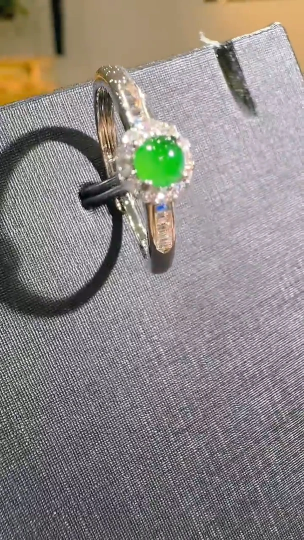 翡翠戒指未镶嵌天然A货翡翠（多样性发货）
