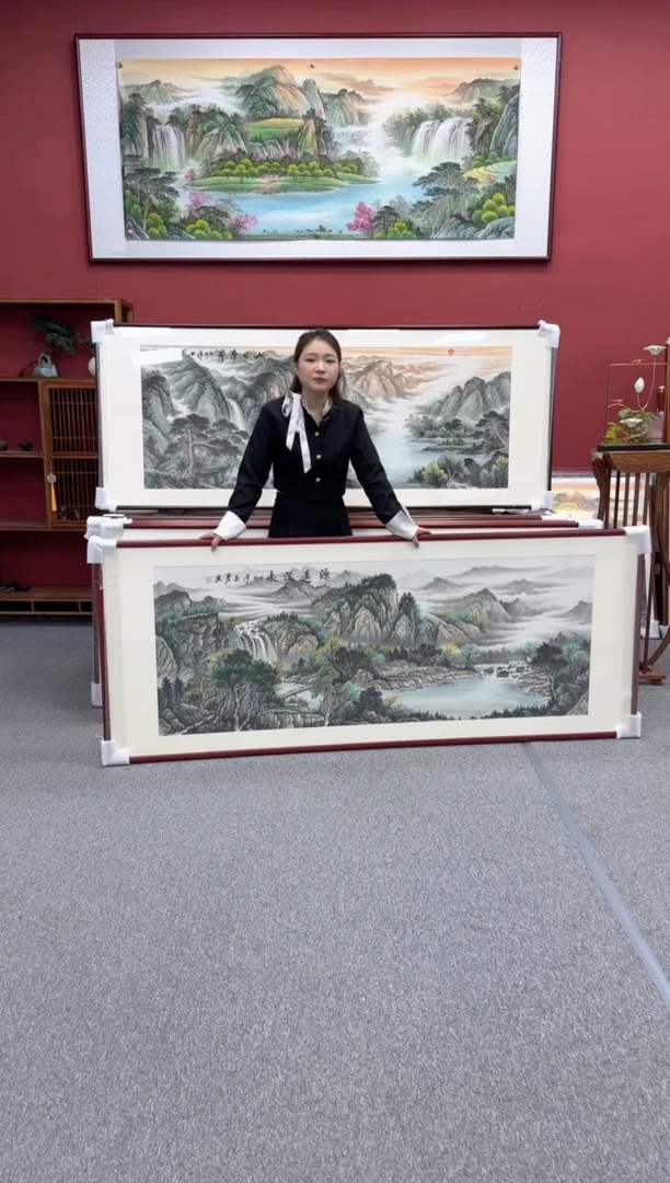 国画手绘 源远流长 219*88