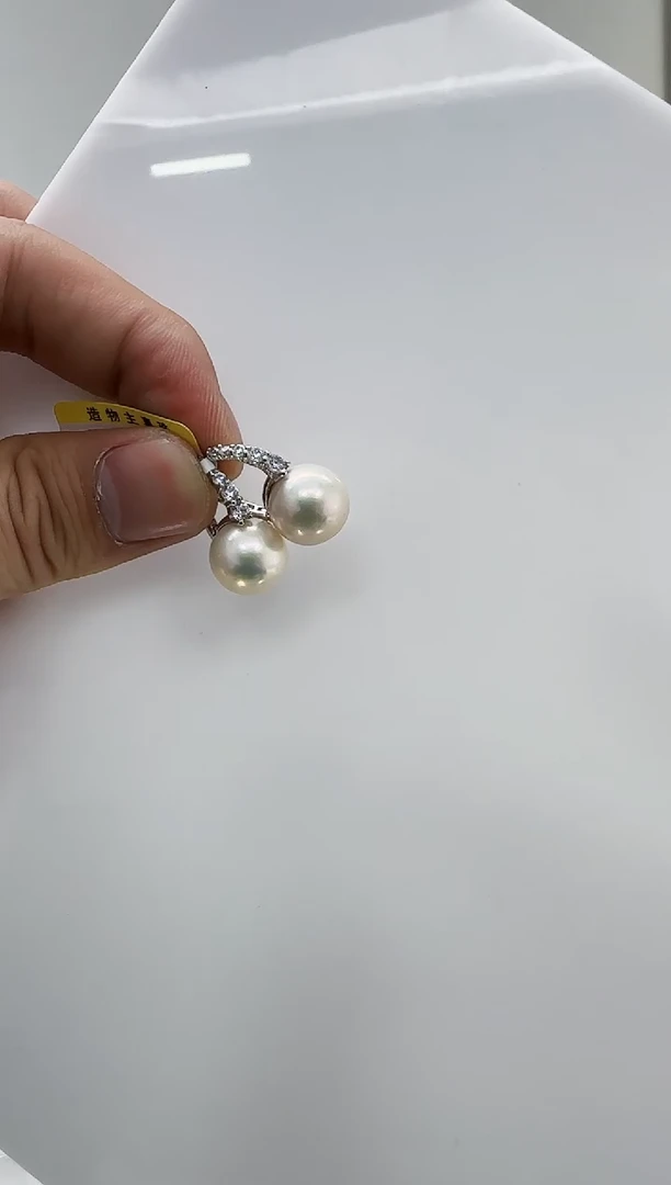【闪购商品】淡水珍珠DA银S925镶嵌b611 耳环