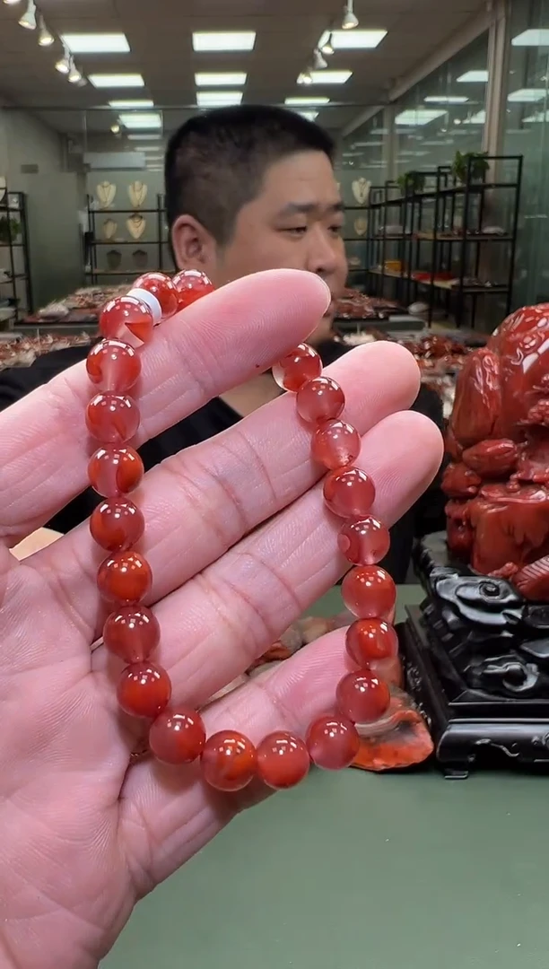 【闪购商品】南红玛瑙单圈手串未镶嵌一条约8mm 多样性发货