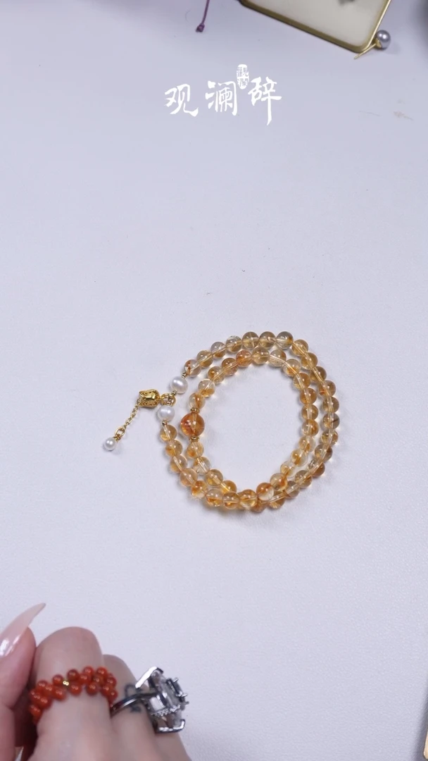【闪购商品】黄晶手链未镶嵌手链