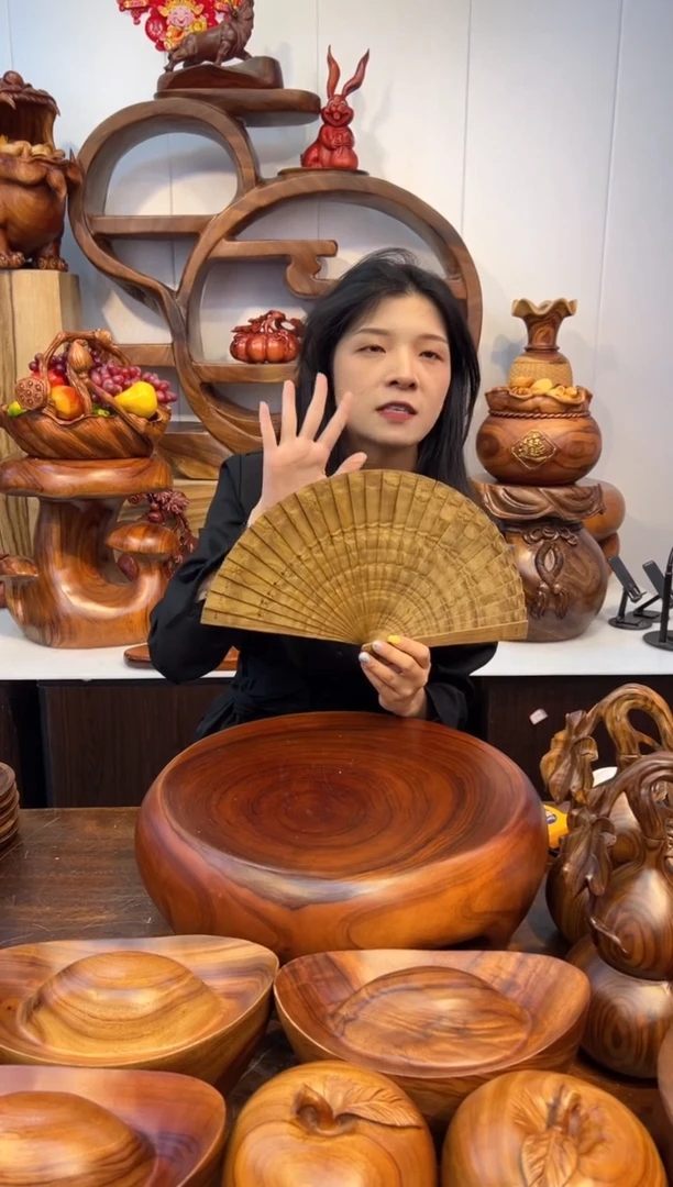 木金丝楠创意扇子