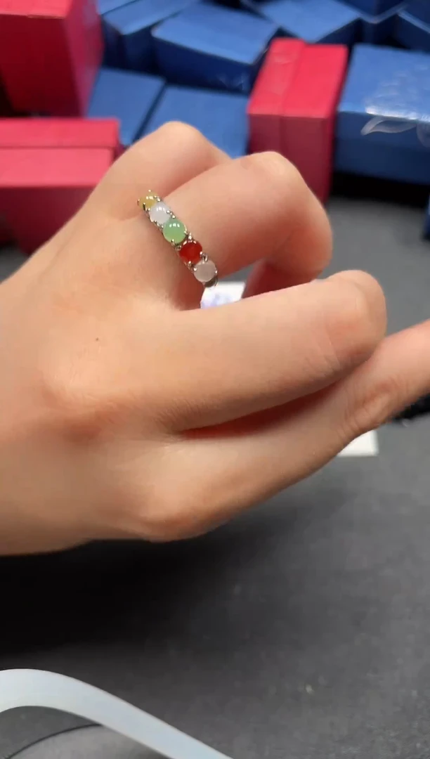 翡翠戒指未镶嵌天然A货翡翠戒指 84