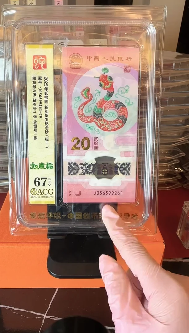 塑料2025 蛇钞 爱藏 标十   啊啊啊啊
