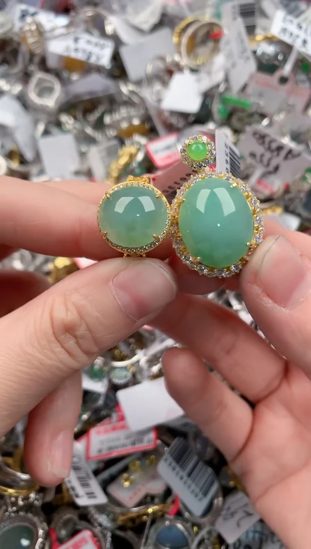 银S925镶嵌戒指翡翠11-11-11----1