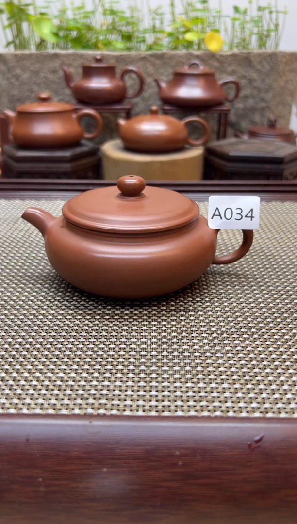 【闪购商品】朱泥茶壶原矿全手工  A034 180cc
