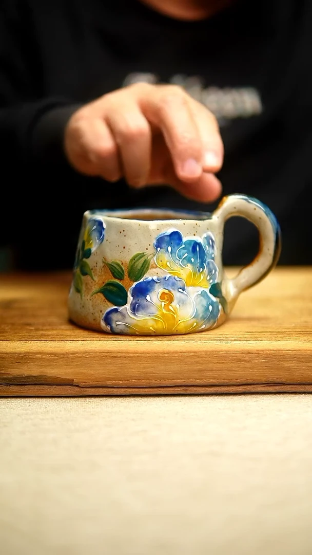 @@陶园瓷舍@@纯手工手绘@高温釉下彩