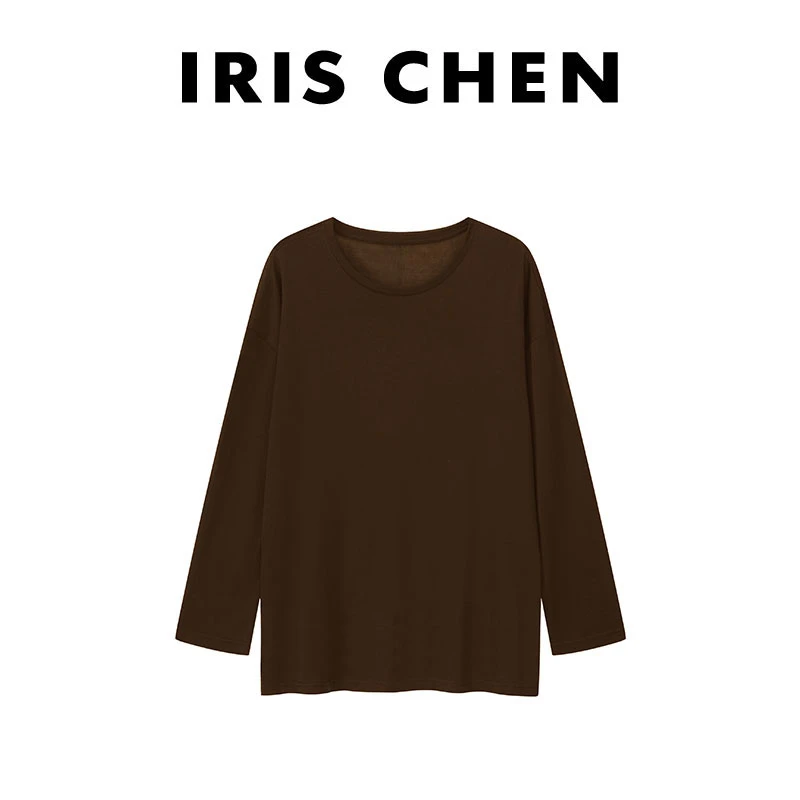 现货IRIS CHEN 云朵打底衫 春夏款通勤羊毛基础百搭上衣24SY494