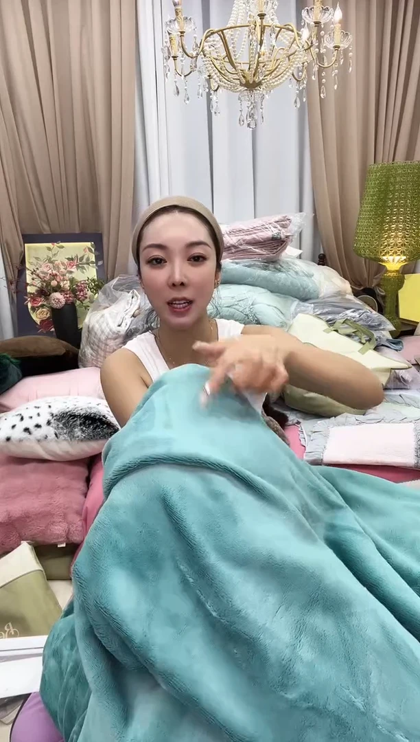 纯棉绒甜梦松石绿标准