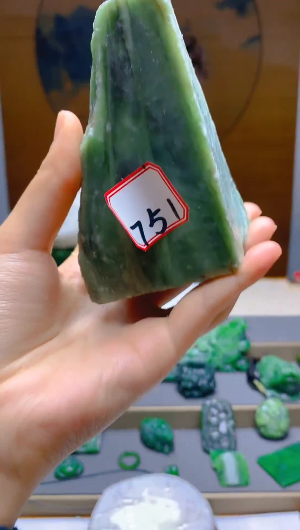 【闪购商品】和田玉（碧玉）珠宝半成品未镶嵌1