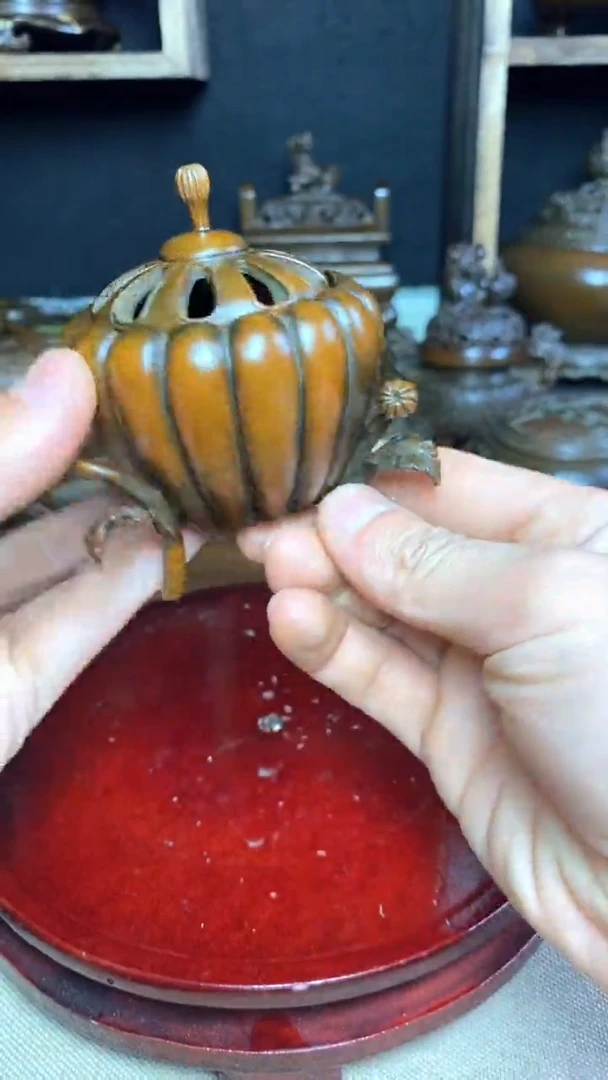 【闪购商品】苏工 普工精品铜 摆件熏香炉/摆件