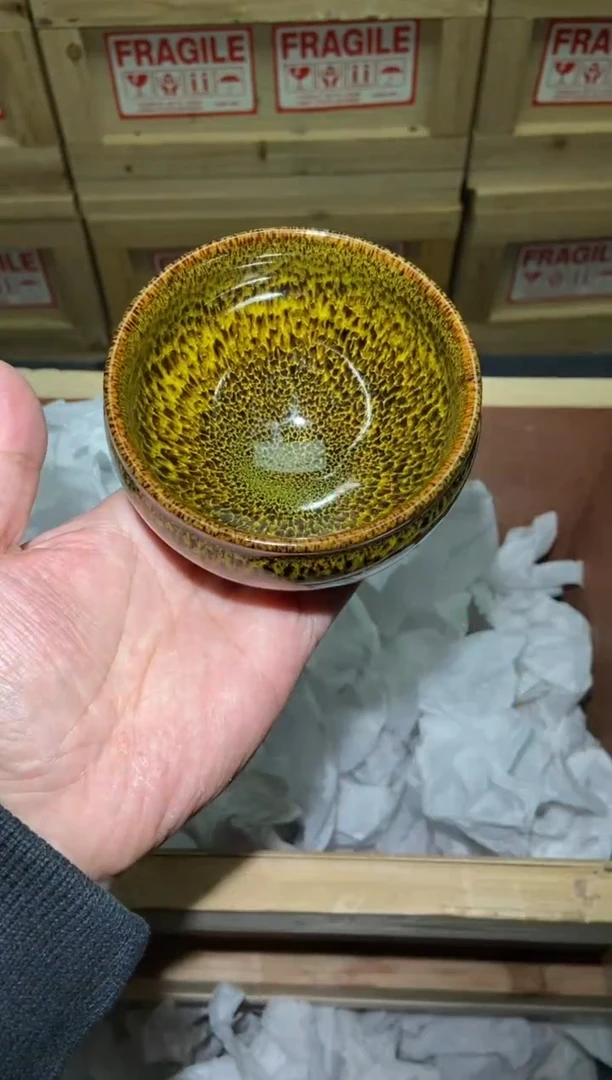 茶盏金玉满堂 将军 建盏主人杯