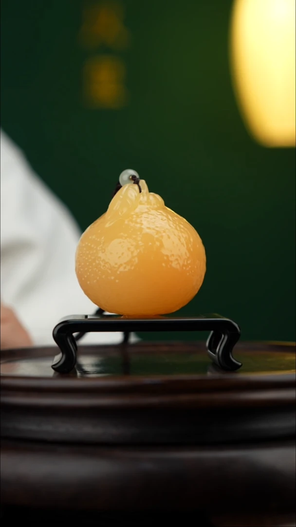 玉【大吉大利】天然玉石手把件