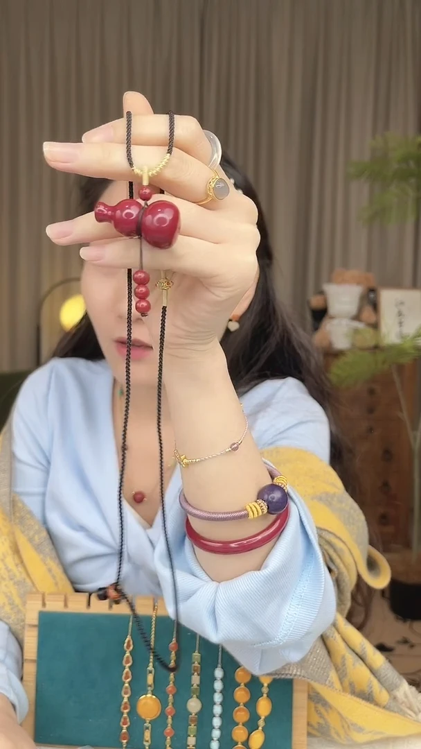 颈饰未镶嵌淡水珍珠葫芦项链