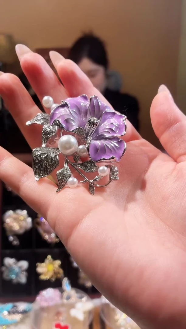 合成立方氧化锆铜合金牵牛花