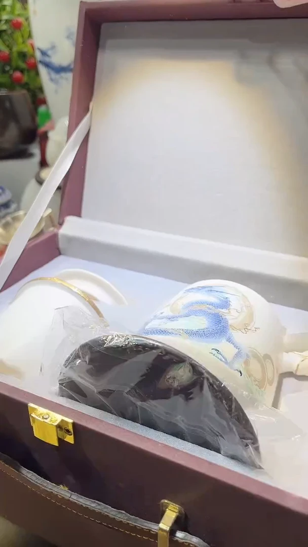瓷片德艺茶器直播间@@龙行天下办公杯