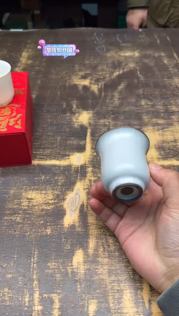 【闪购商品】/十年汝窑手握杯、