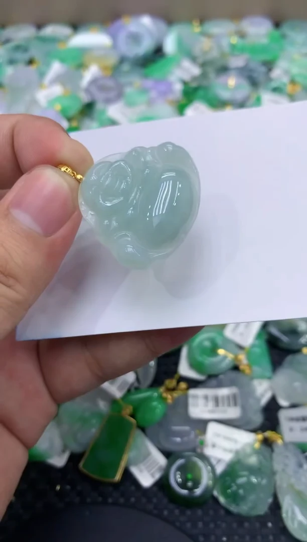 颈饰未镶嵌翡翠天然缅甸翡翠A货