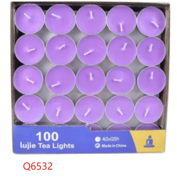 【宽窄】温茶紫色蜡烛100颗装（Q6532）