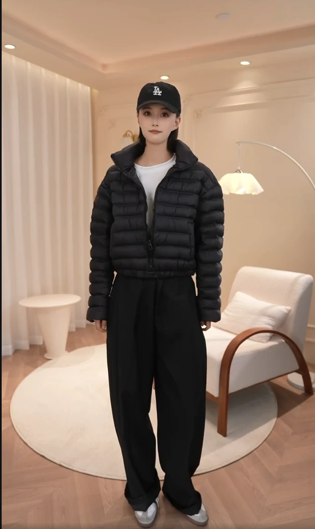 【可溯源羽绒公司90绒爆款】短款立领排骨款休闲时尚风轻薄厚羽绒服