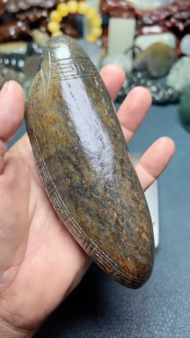 和田玉未镶嵌摆件-